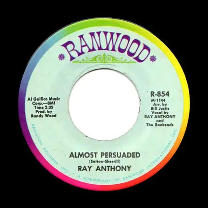 Ray Anthony - Love Is For The Two Of Us / Almost Persuaded