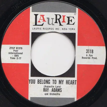 Ray Adams - (Hear My Song) Violetta / You Belong To My Heart