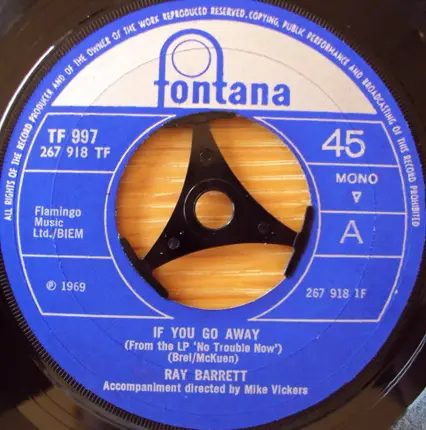Ray Barrett - If You Go Away