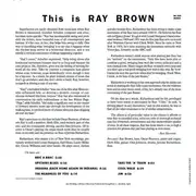 LP - Ray Brown - This Is Ray Brown - Ltd Ed, 180gr, Mono