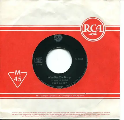 Ray Garnett / Chet Avery - My True Story / Who Put The Bomp