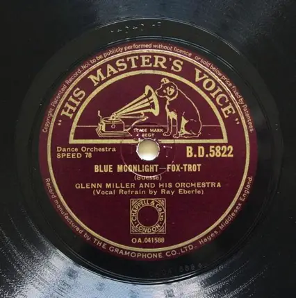 Ray Eberle And Glenn Miller And His Orchestra - Blue Moonlight / Melancholy Lullaby