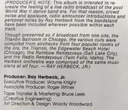 LP - Ray Herbeck & His Music With Romance Orchestra - Live & Romantic - Memorable Broadcasts From 1947 & 1948