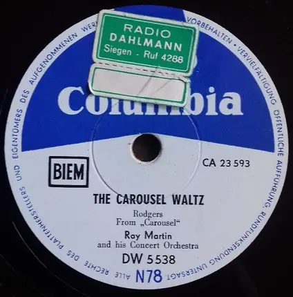 Ray Martin And His Concert Orchestra - Port Au Prince / The Carrousel Waltz