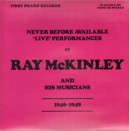 Ray McKinley - 1946-1949