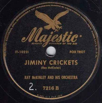 Ray McKinley And His Famous Orchestra - Red Silk Stockings And Green Perfume / Jiminy Crickets