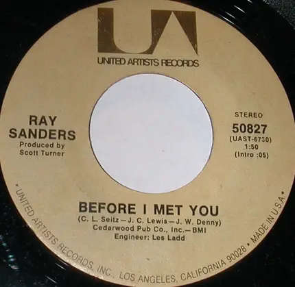 Ray Sanders - All I Every Need Is You