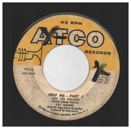 Ray Sharpe With King Curtis And His Orchestra - Help Me (Get The Feeling)