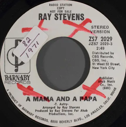 Ray Stevens - A Mama And A Papa