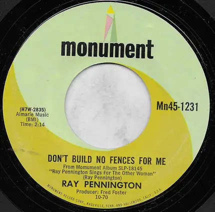 Ray Pennington - Bubbles In My Beer
