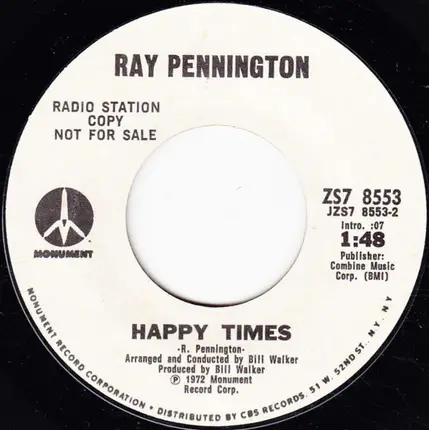 Ray Pennington - Let Them Talk / Happy Times