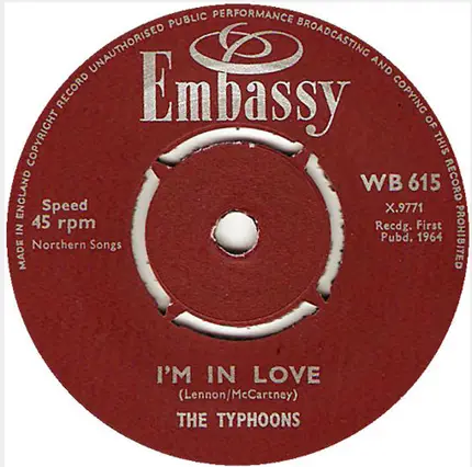 Ray Pilgrim And The Beatmen / The Typhoons - 5-4-3-2-1 / I'm In Love