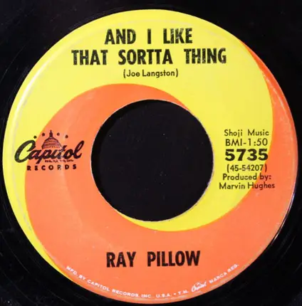 Ray Pillow - Volkswagen / And I Like That Sorta Thing