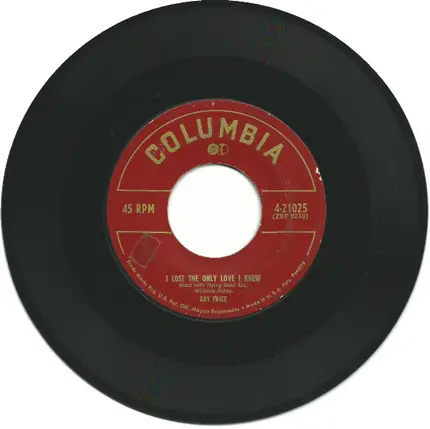 Ray Price - I Lost The Only Love I Knew / Don't Let The Stars Get In Your Eyes