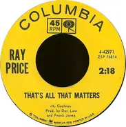 Ray Price - That's All That Matters