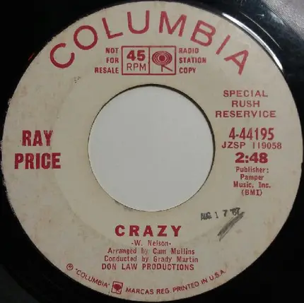Ray Price - I'm Still Not Over You