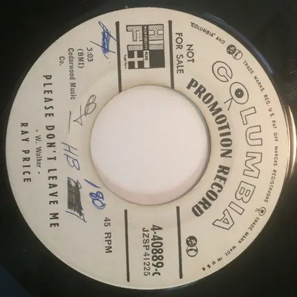 Ray Price - I'll Be There (When You Get Lonely) / Please Don't Leave Me