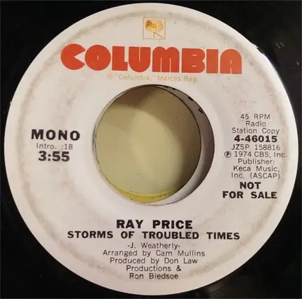 Ray Price - Storms Of Troubled Times