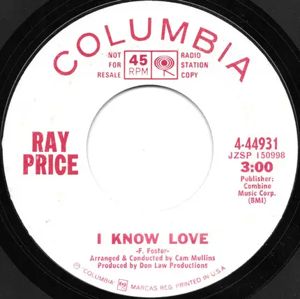 Ray Price - Raining In My Heart