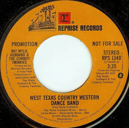 Ray Wylie Hubbard & The Cowboy Twinkies - West Texas Country Western Dance Band