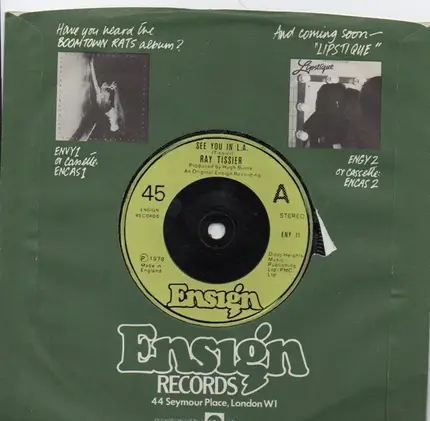 Ray Tissier - See You In L.A.