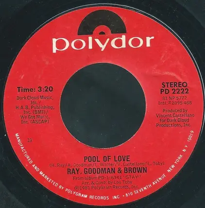 Ray, Goodman & Brown - Gambled On Your Love