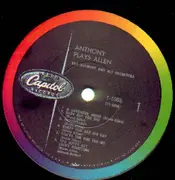 LP - Ray Anthony & His Orchestra - Anthony Plays Allen