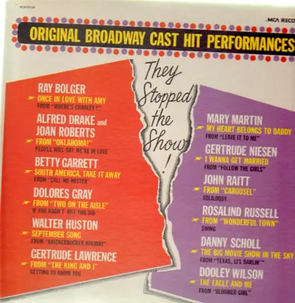 Ray Bolger, Betty Garrett, Dolores Gray a.o. - They Stopped The Show