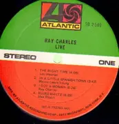 Double LP - Ray Charles - Live