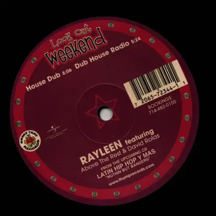 Rayleen Featuring Above The Rest & David Rolas - Look Out Weekend