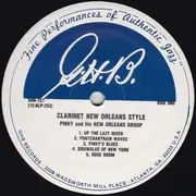 LP - Raymond Burke , Pinky Vidacovich - Clarinet New Orleans Style