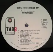 LP - Raymond Price And His Orchestra - Songs You Swooned To