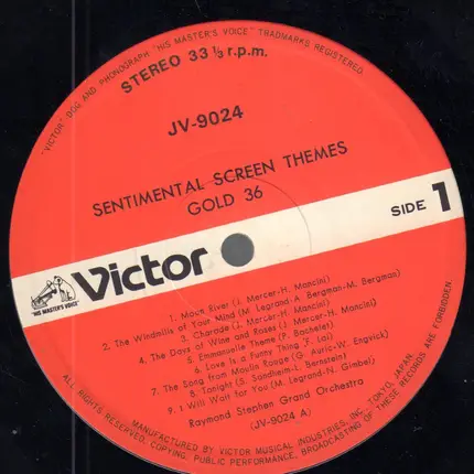 Raymond Stephen Grand Orchestra - Sentimental Screen Themes Gold 36