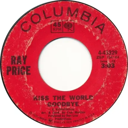 Ray Price - I Won't Mention It Again