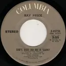 7'' - Ray Price - She's Got To Be A Saint / Oh, Lonesome Me
