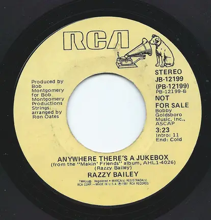 Razzy Bailey - Friends / Anywhere There's A Jukebox
