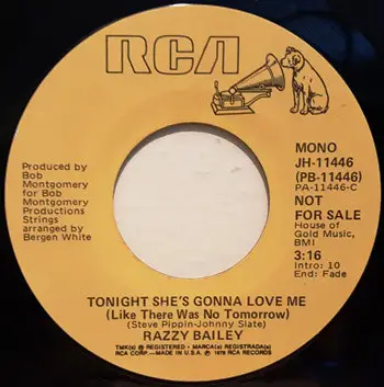 Razzy Bailey - Tonight She's Gonna Love Me (Like There Was No Tomorrow)