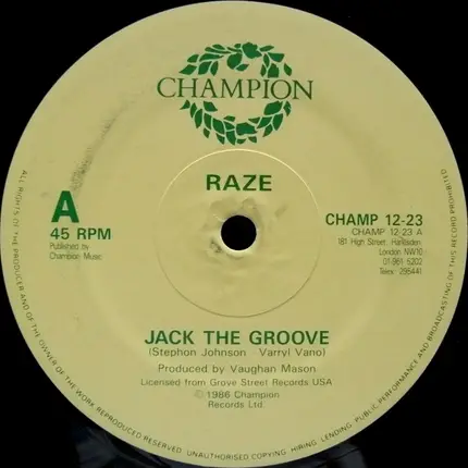 Raze - Jack The Groove