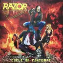 LP - Razor - Cycle Of Contempt - Yellow Neon Vinyl, Insert