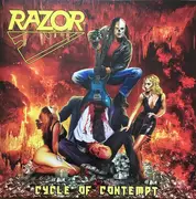 LP - Razor - Cycle Of Contempt - Yellow Neon Vinyl, Insert