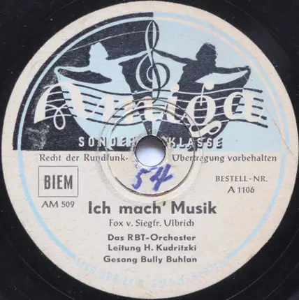 RBT Orchester , Horst Kudritzki - Ich Mach' Musik / Swing It, Mr. Kreutzer