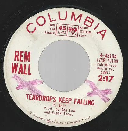 Rem Wall - I Don't Know / Teardrops Keep Falling