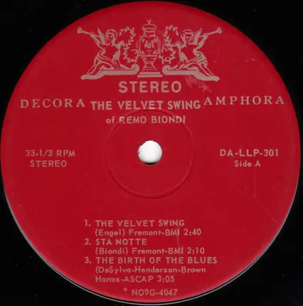 Remo Biondi - The Velvet Swing Of Remo Biondi
