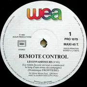 12inch Vinyl Single - Remote Control - Les Envahisseurs (Official Dance Remix)