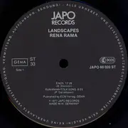 LP - Rena Rama - Landscapes