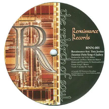 Renaissance Featuring Tory Jordan - Sweetest Pain / Song 4 Sydney