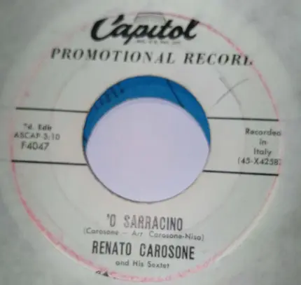 Renato Carosone E Il Suo Sestetto - 'O Sarracino