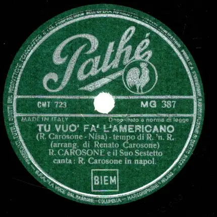 Renato Carosone E Il Suo Sestetto - Tu Vuo' Fa' L'americano / 'O Suspiro