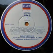 LP - Donizetti / Renato Bruson - Gemma Di Vergy / Marin Faliero / Roberto Devereux / La Favorita / Linda Di Chamounix / Maria Di Rohan / Don Sebastiano / Caterina Cornaro