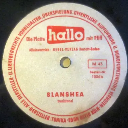 Renato Sambo , Bob Claasen Und Begleit-Ensemble / Unknown Artist - Marina / Slanshea